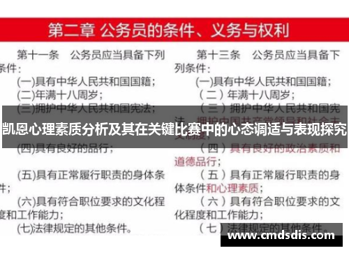 凯恩心理素质分析及其在关键比赛中的心态调适与表现探究